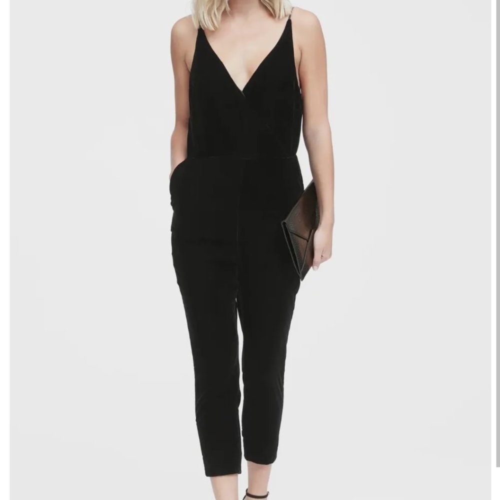 Banana Republic Velvet Jumpsuit - 00P NWT